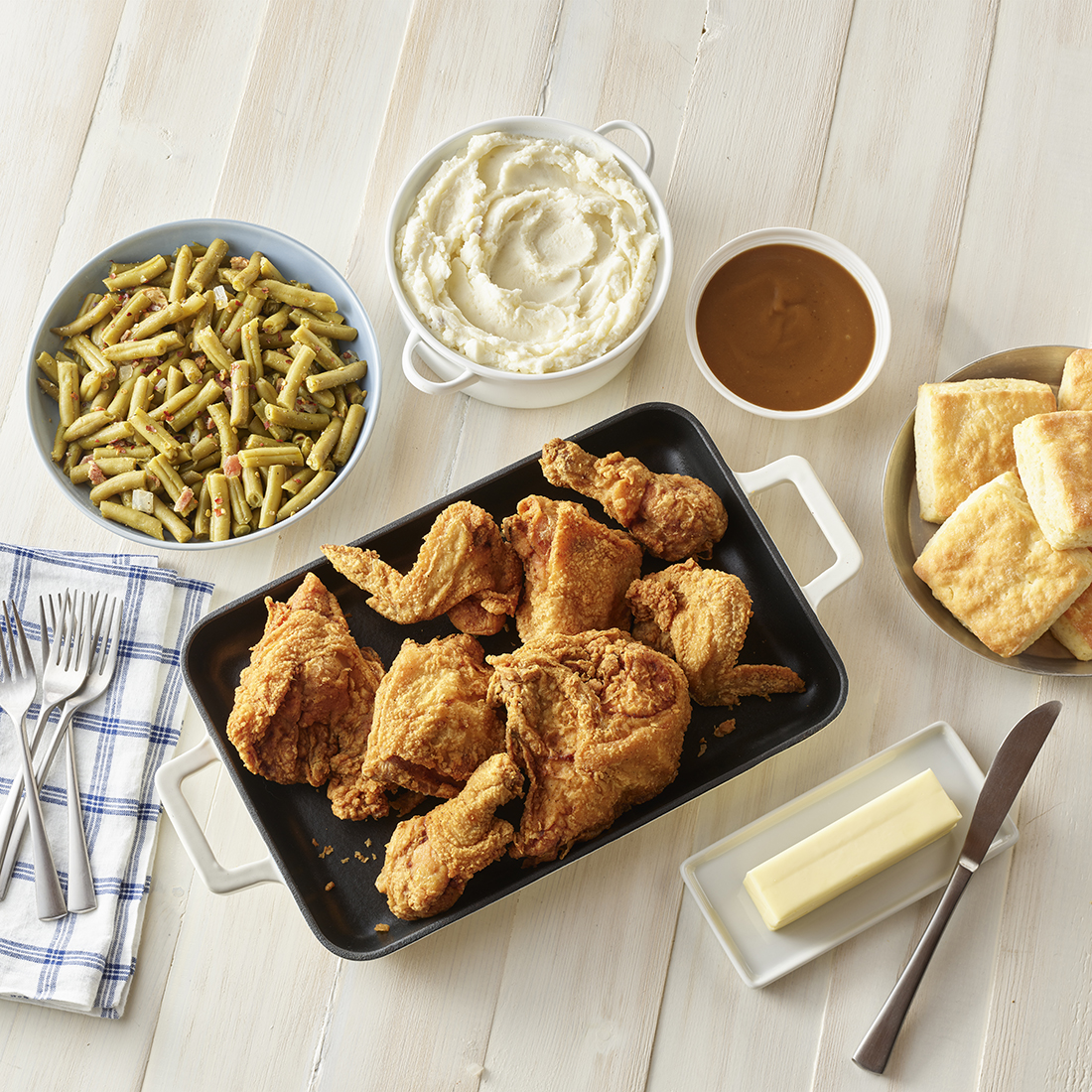 KJs 8 pc Fried Chicken Meal 723 0056